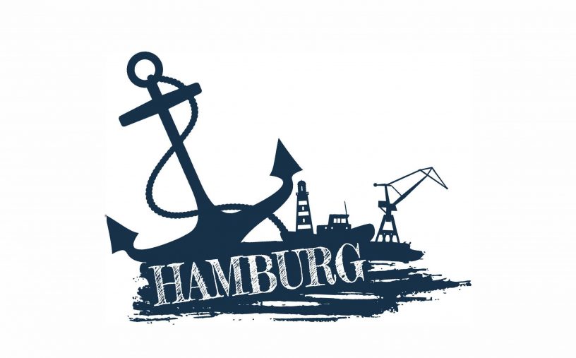 Anker mit Hamburg
