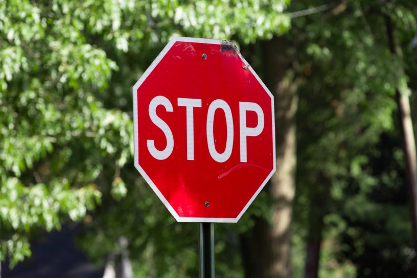 Stop Verkehrszeichen