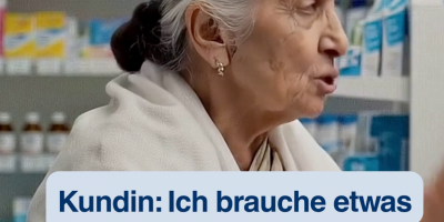 Kundin in der Apotheke braucht etwas gegen Schwindel